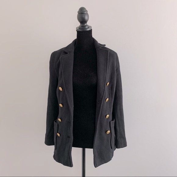 Women’s H&M black knitted blazer Size: 4